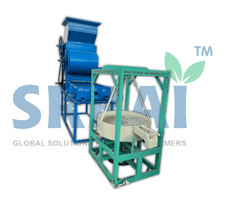 Groundnut Shelling Machine with Cleaner