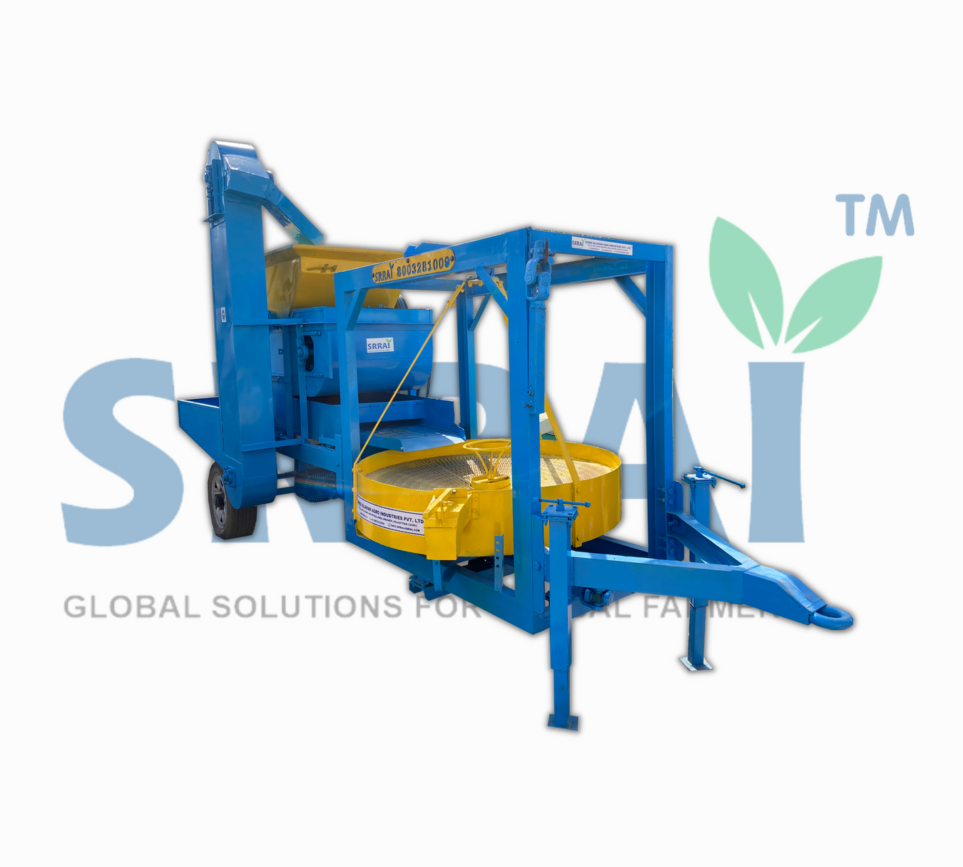 1000 Kg Semi Automatic Tractor Peanut Shelling Machine