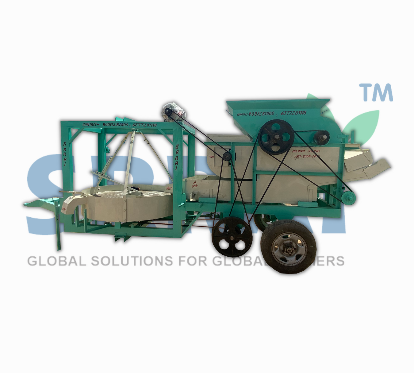 1000 Kg Semi Automatic Tractor Peanut Shelling Machine